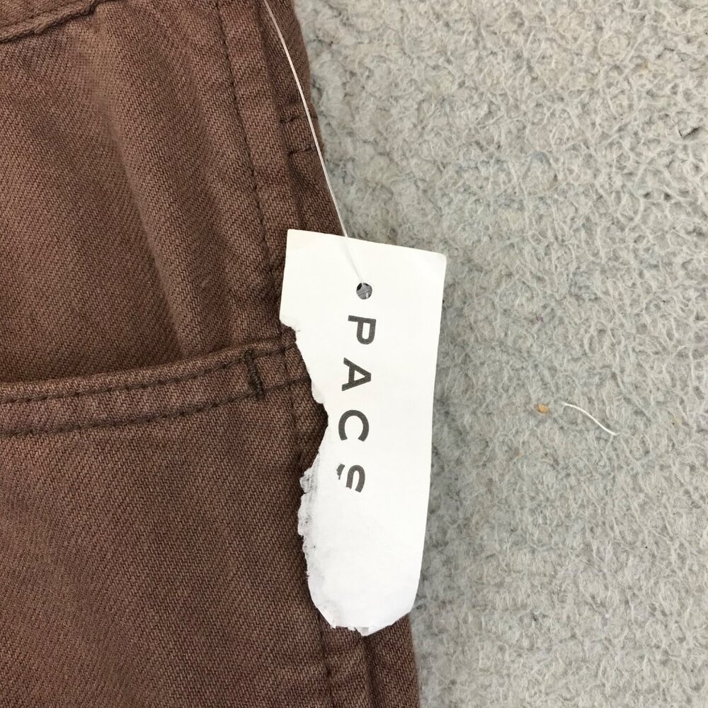 New Pac Sun Baggy 90s‎ Cargo Utility Pants Brown wide leg size 26 - Picture 5 of 16